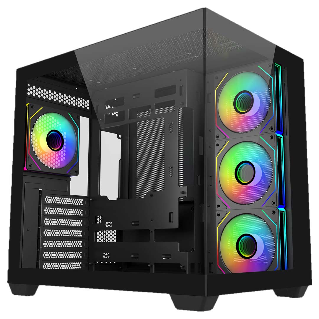 เคส Cooler Master Elite 681 ARGB ATX Mid Tower Case สีดำ
