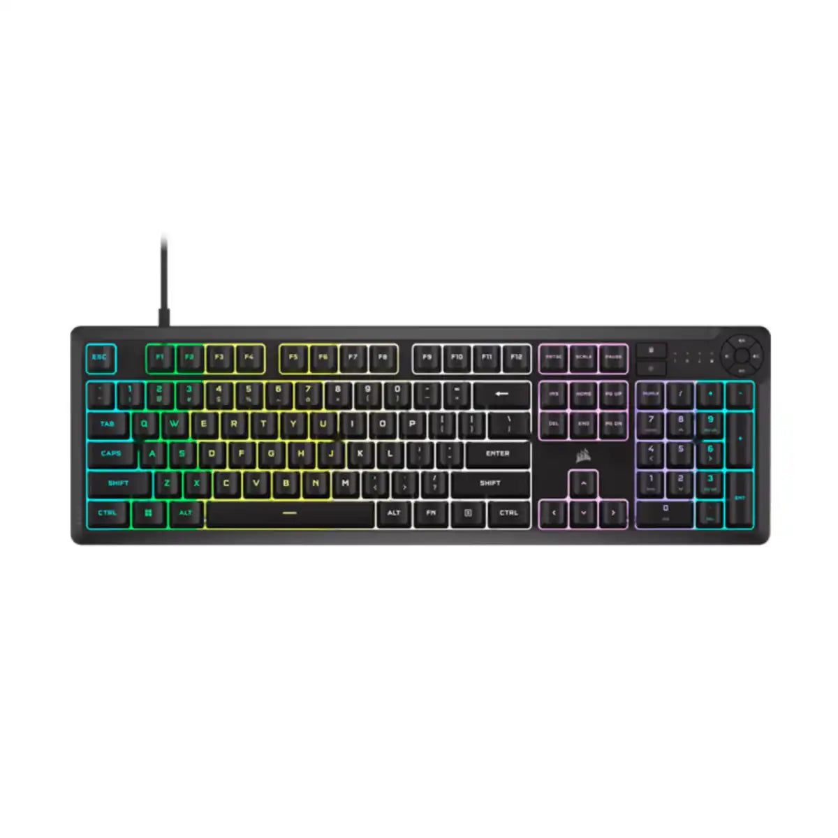 คีย์บอร์ด Corsair K55 CORE RUBBER DOME RGB CH-9109411-TH สีดำ