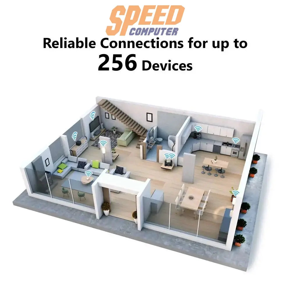 เราเตอร์ D - Link DIR X6080Z สีดำ - SpeedCom