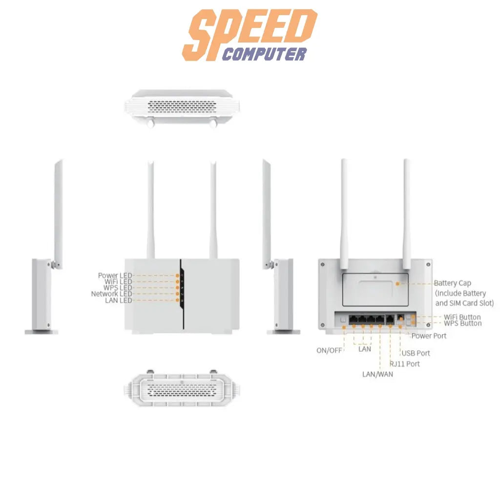 เราเตอร์ D - Link DWR M972V สีขาว - SpeedCom