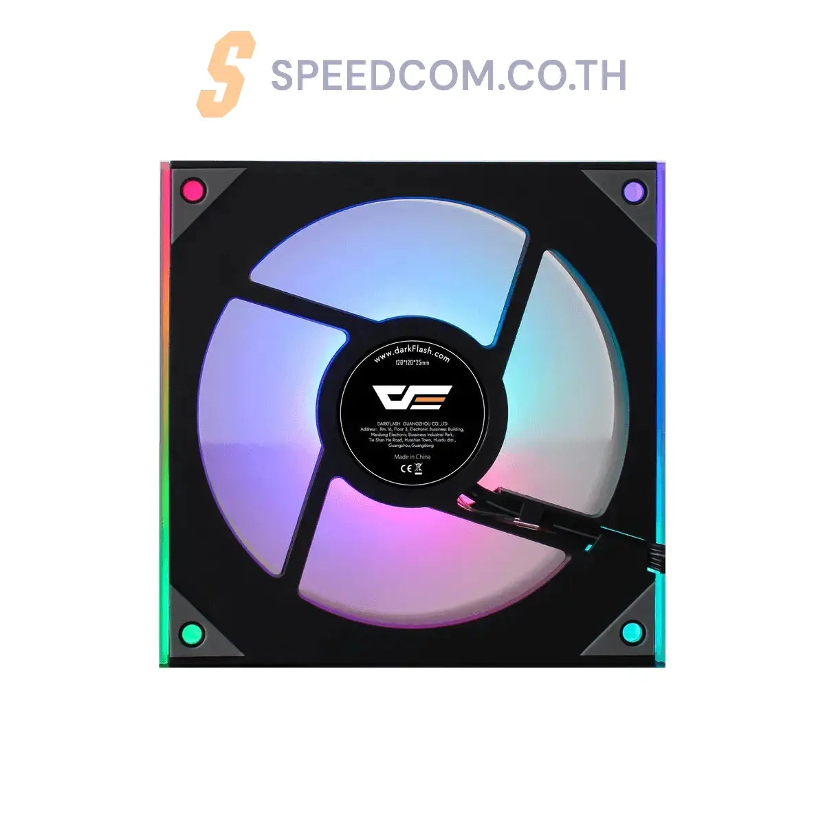 พัดลมเคส Darkflash DM8 PWM ARGB Cooling Fan