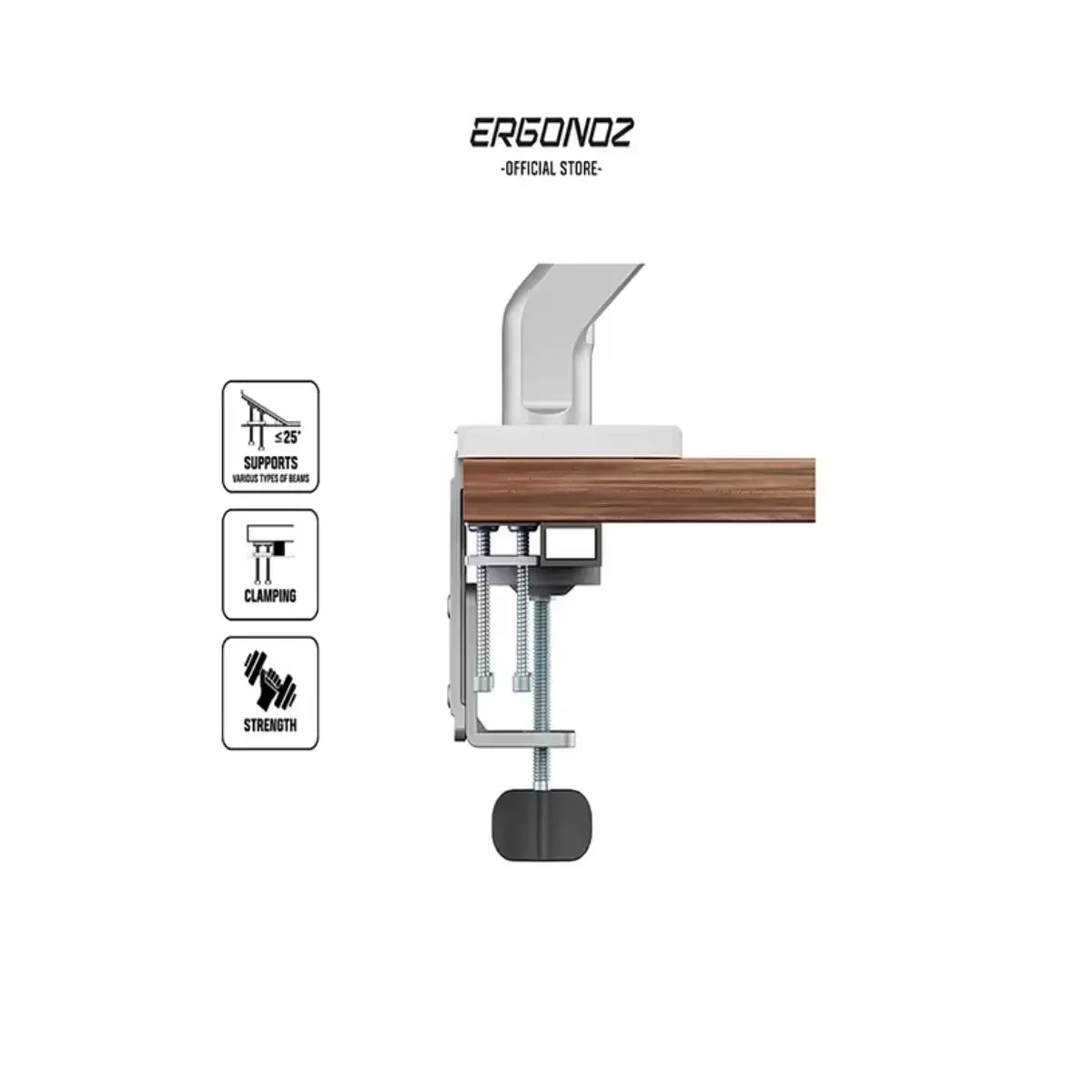 ฐานเสริม ERGONOZ Clamp Base Adapter Monitor Arm - SpeedCom