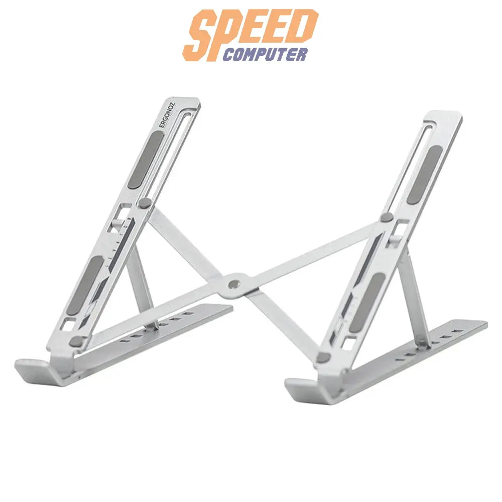 แท่นวางโน๊ตบุ๊ค ERGONOZ NOTEBOOK STAND PORTABLE TABLET STAND LAPTOP RISER SILVER 6M - SpeedCom