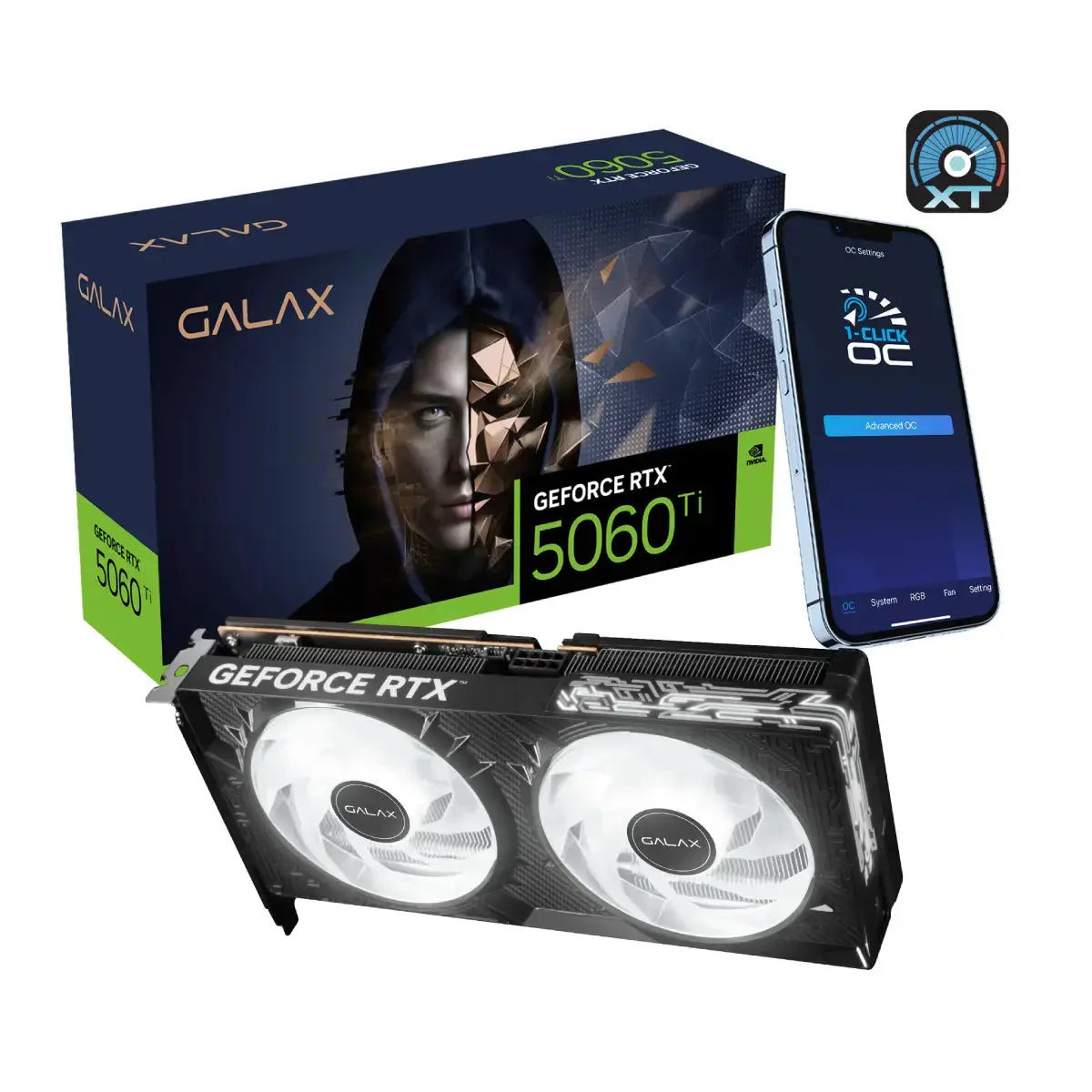 การ์ดจอ GALAX GeForce RTX 5060 TI 1-CLICK OC 16GB GDDR7 - SpeedCom