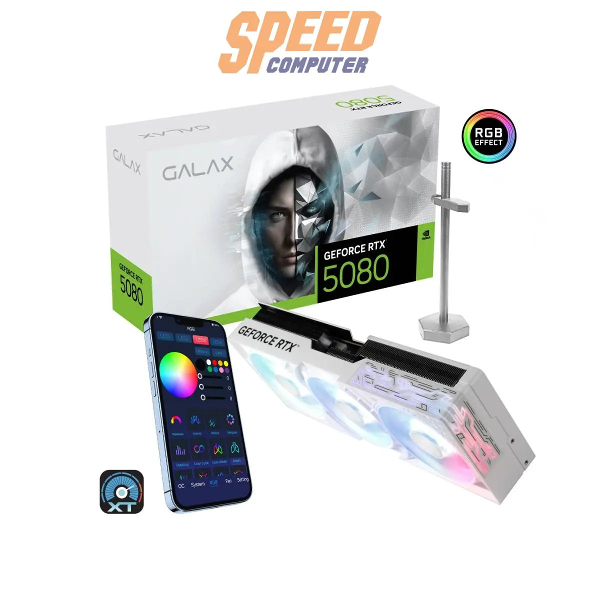 การ์ดจอ GALAX VGA CARD GEFORCE RTX 5080 1 - Click OC 16GB GDDR7 - SpeedCom