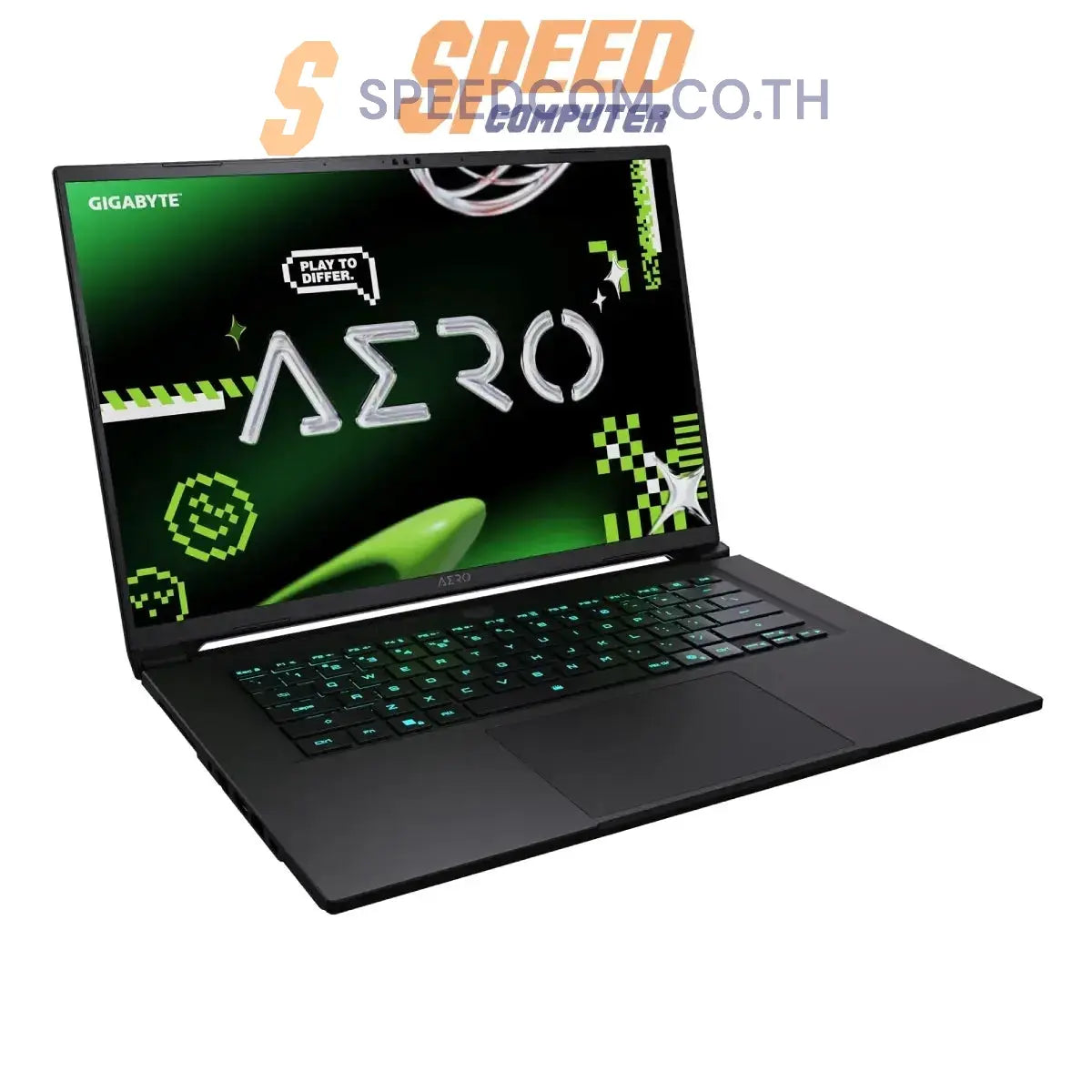โน๊ตบุ๊ค Gigabyte AERO X16 1VH93THC94AH Ryzen Al 7 สีดำ ( Dark Tide) - SpeedCom