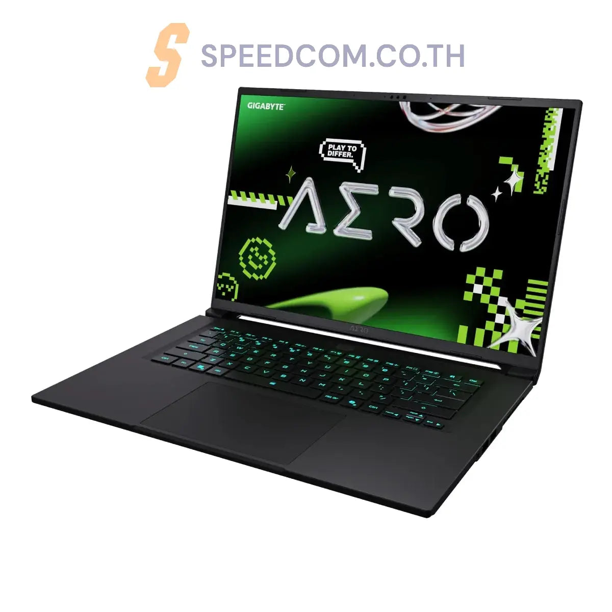 โน๊ตบุ๊ค Gigabyte AERO X16 1VH93THC94AH Ryzen Al 7 สีดำ ( Dark Tide) - SpeedCom