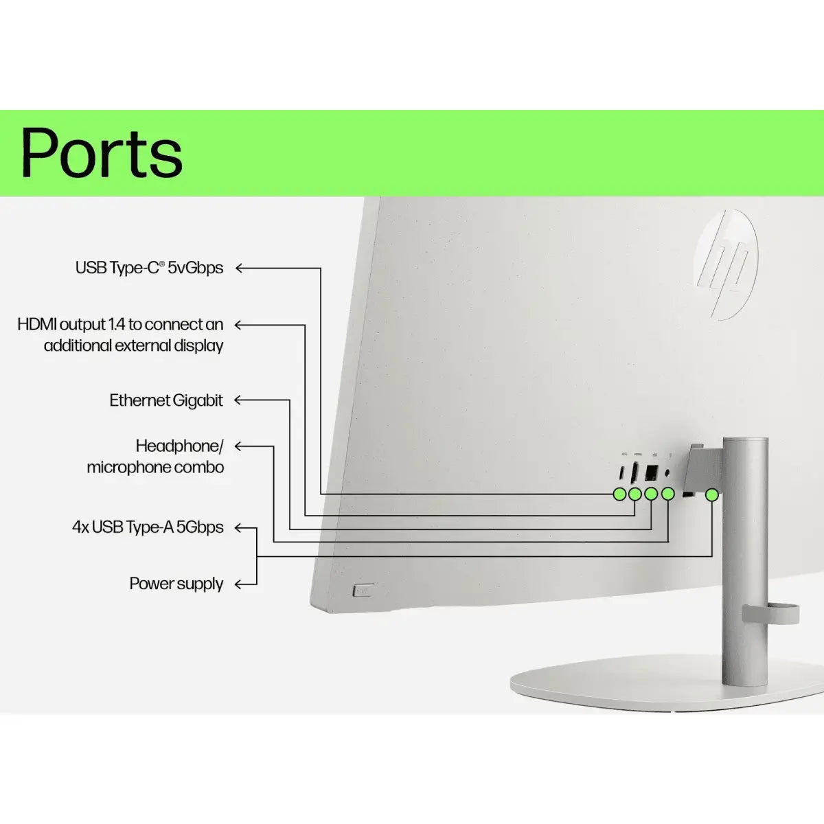 ออลอินวัน HP All In One 24-CR0161D i5 Gen13 สีขาว (Shell white)