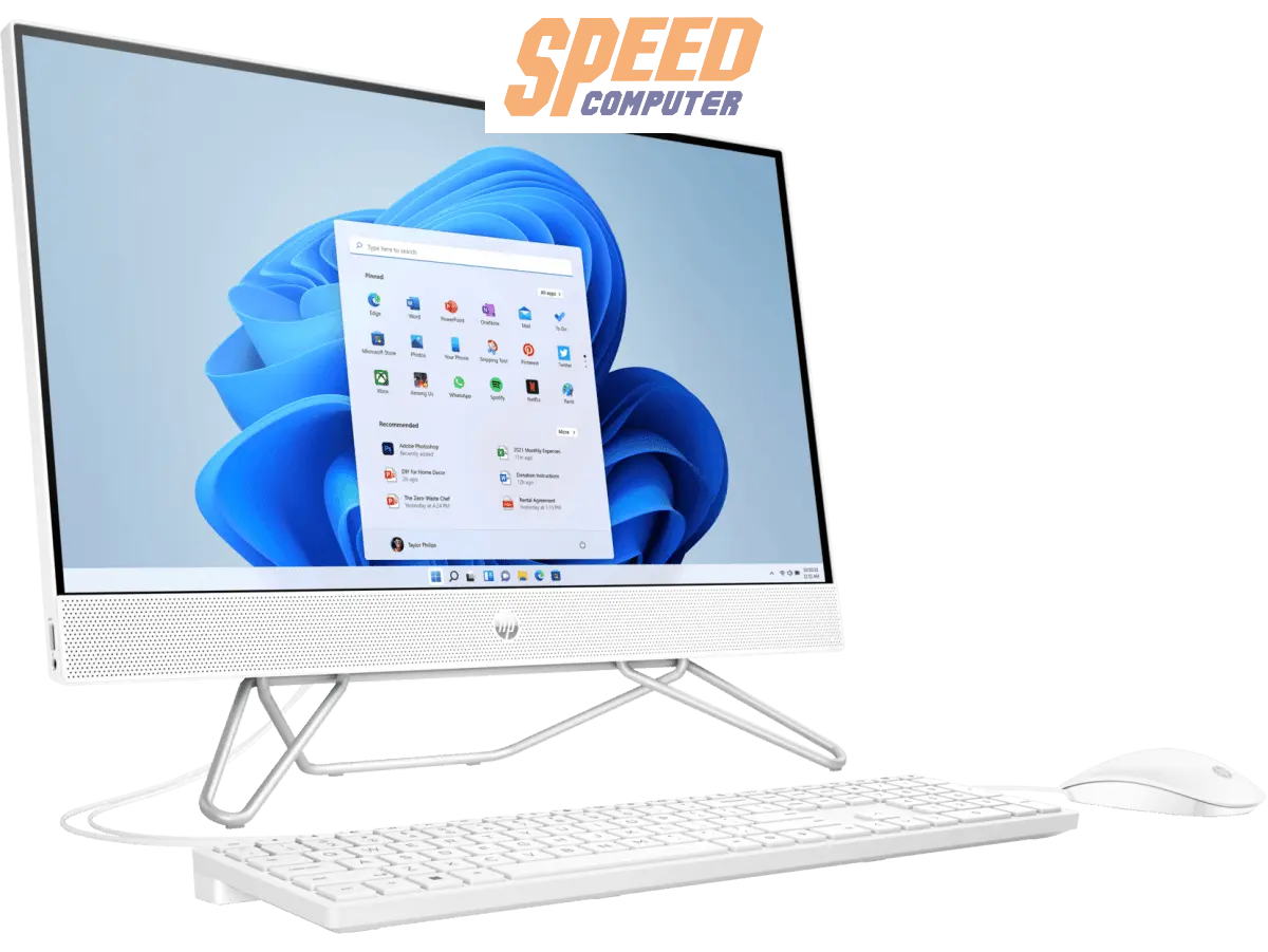 ออลอินวัน HP All In One 24-cb1034d (91Q41PA) i5 Gen12 สีขาว (Starry White) - SpeedCom