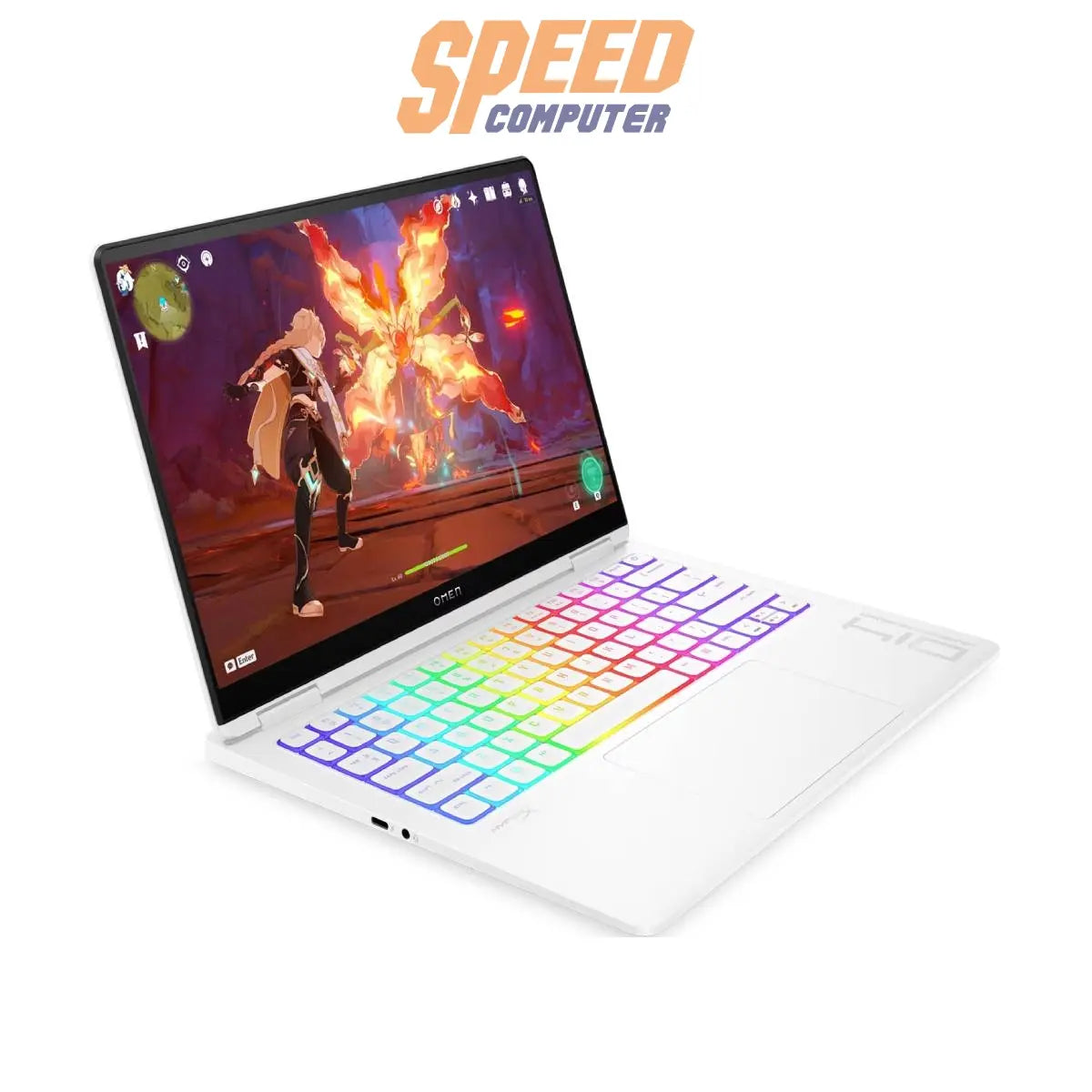 โน๊ตบุ๊ค HP Omen 14-FB0139TX Ultra 9 สีขาว (Ceramic White)SpeedCom