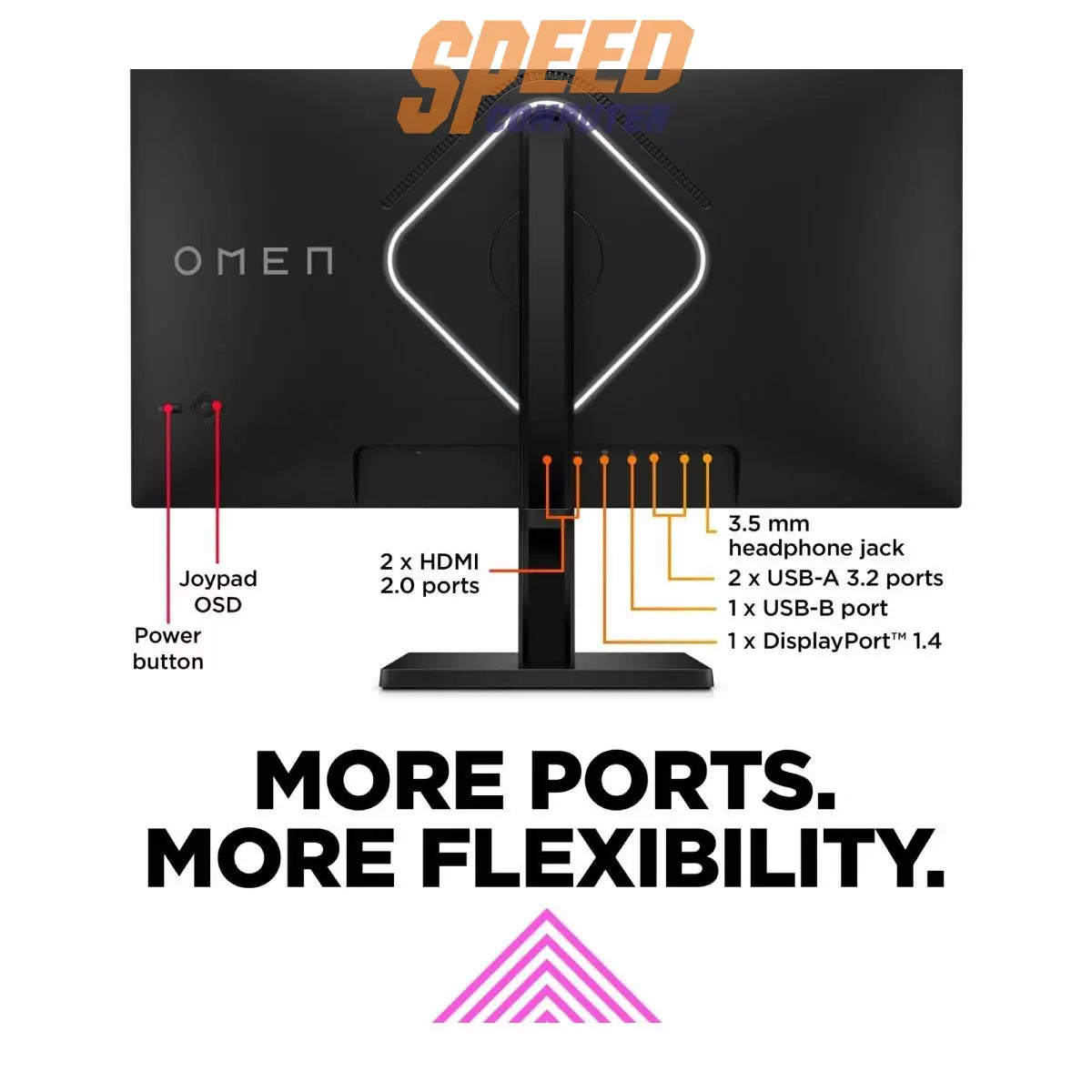 จอมอนิเตอร์ HP Omen 27QS 780J5AA 27.0" IPS 240Hz - SpeedCom