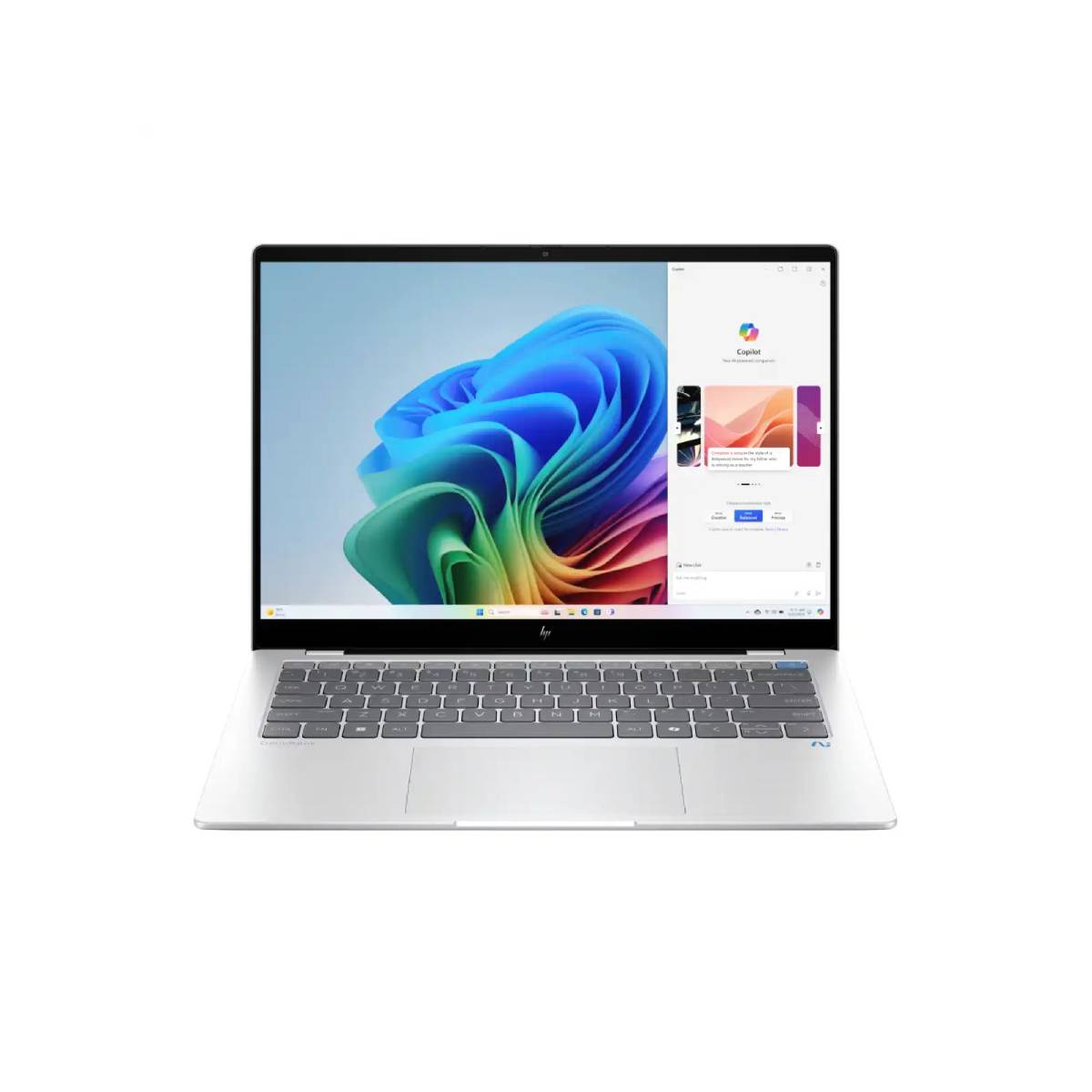 โน๊ตบุ๊ค HP OmniBook X 14 FE1012Q (B27SVPA) Snapdragon X1P สีเงิน (Glacier silver)SpeedCom