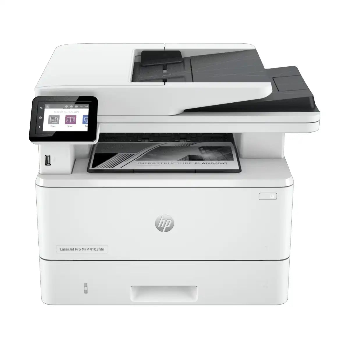 ปริ้นเตอร์เลเซอร์ HP Printer MFP 4103FDN (2Z628A) สีขาวSpeedCom