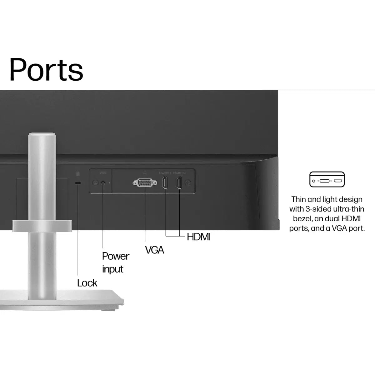 จอมอนิเตอร์ HP Series 5 27inch FHD IPS 100Hz - 94C51AA#AKL - SpeedCom