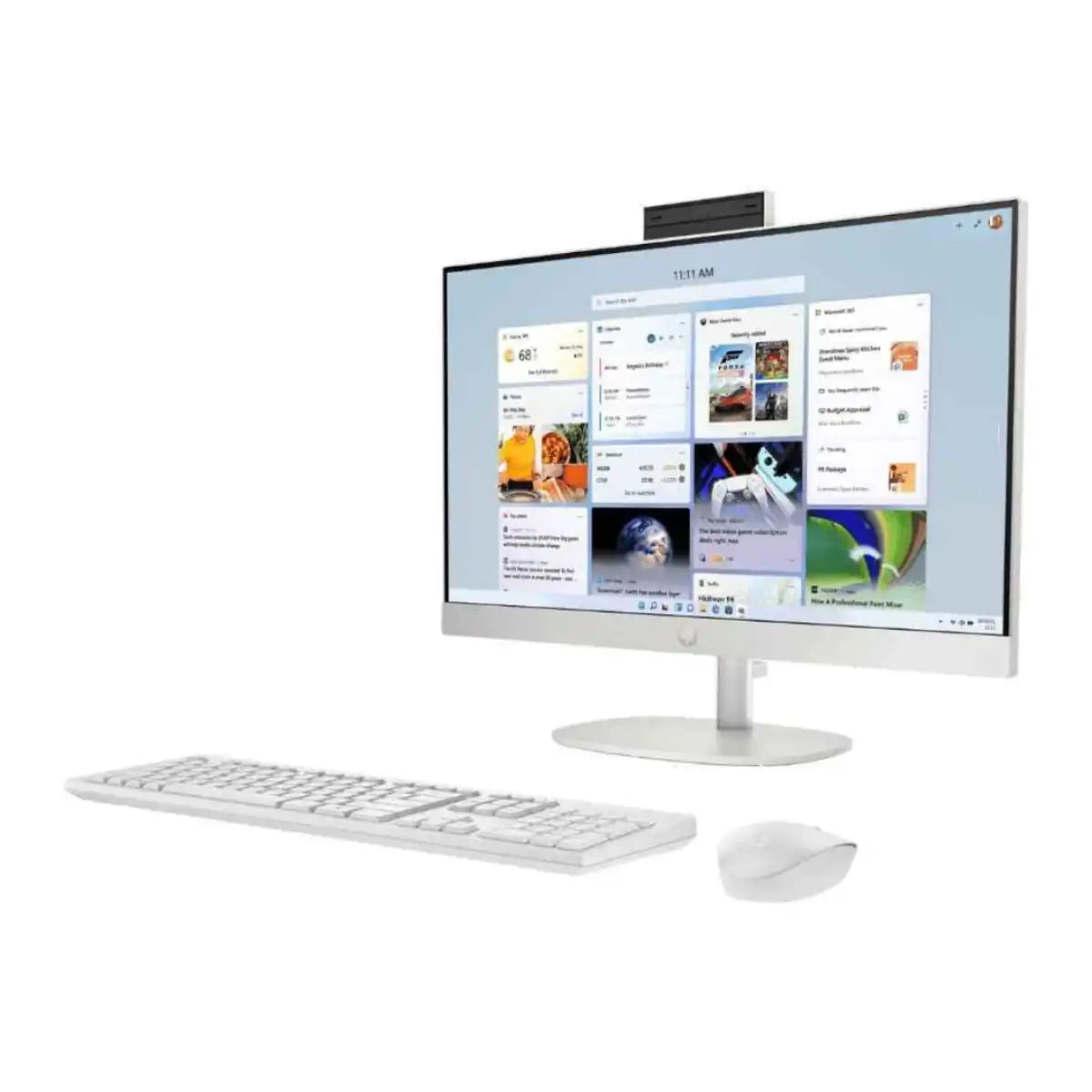 ออลอินวัน HP 24-cr0105d (B13A3PA) Ryzen 5 สีขาว (Shell White) - SpeedCom