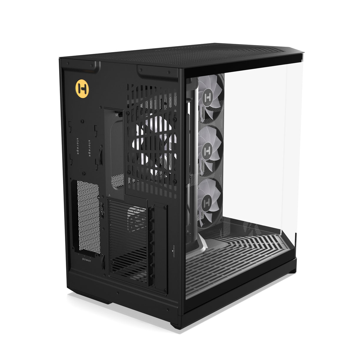 เคส HYTE Y50 RGB E-ATX Mid Tower Panoramic Glass