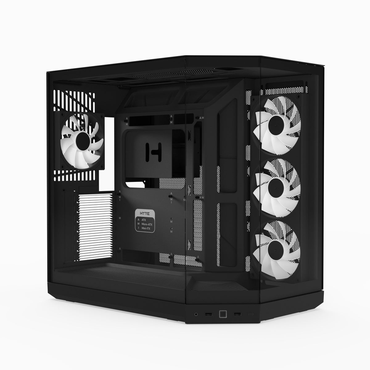 เคส HYTE Y50 RGB E-ATX Mid Tower Panoramic Glass