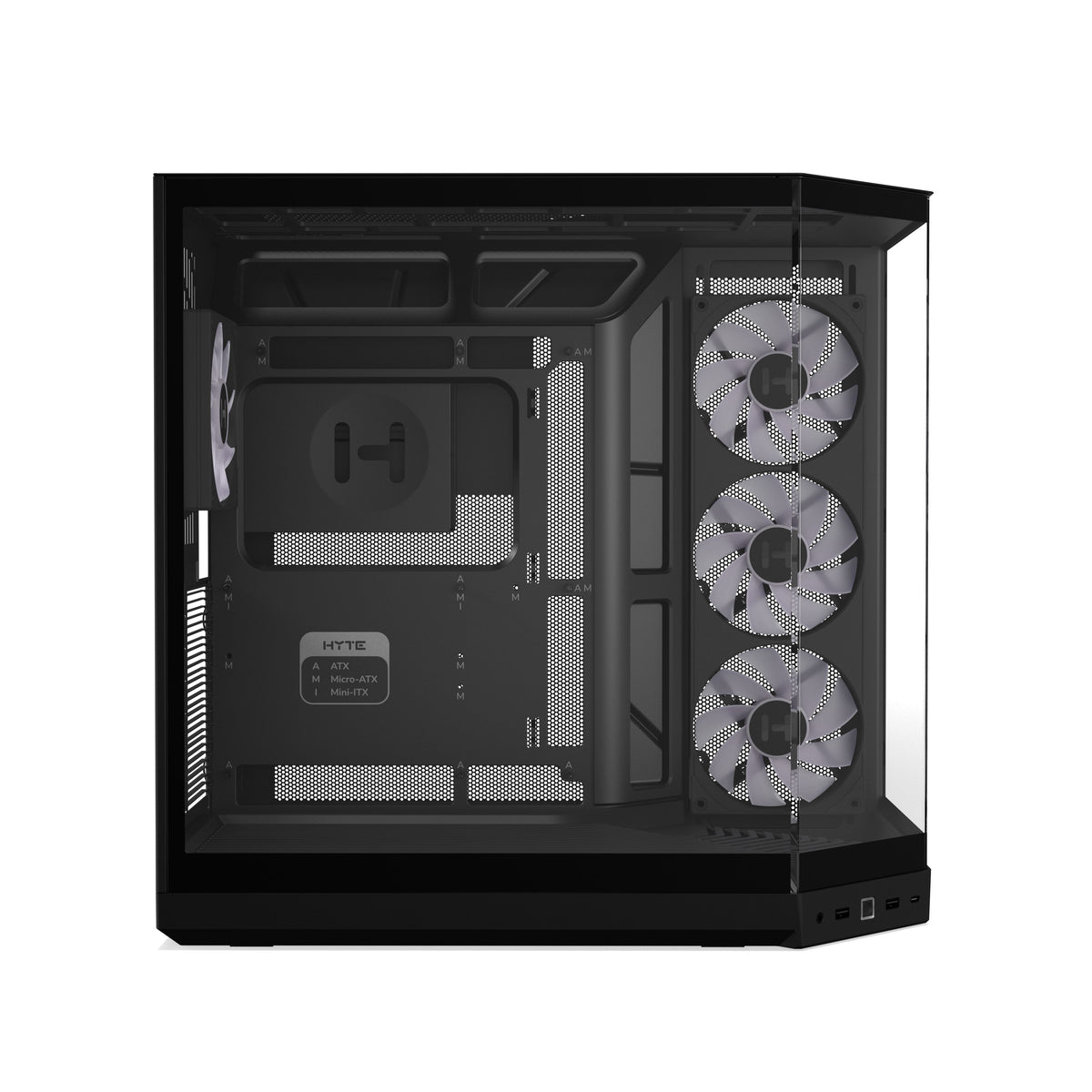 เคส HYTE Y50 RGB E-ATX Mid Tower Panoramic Glass
