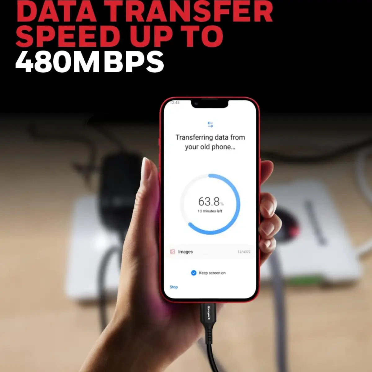 สายชาร์จ Honeywell Apple Lightning Sync & Charge Cable 1.8Mtr