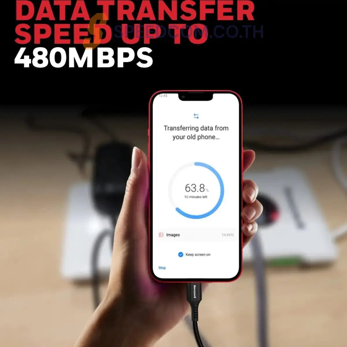 สายชาร์จ Honeywell Apple Lightning Sync & Charge Cable 1.8Mtr