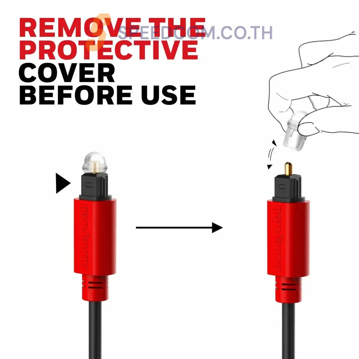 สายสัญญาณเสียงดิจิตอล Honeywell Digital optical Cable TosLink 2M