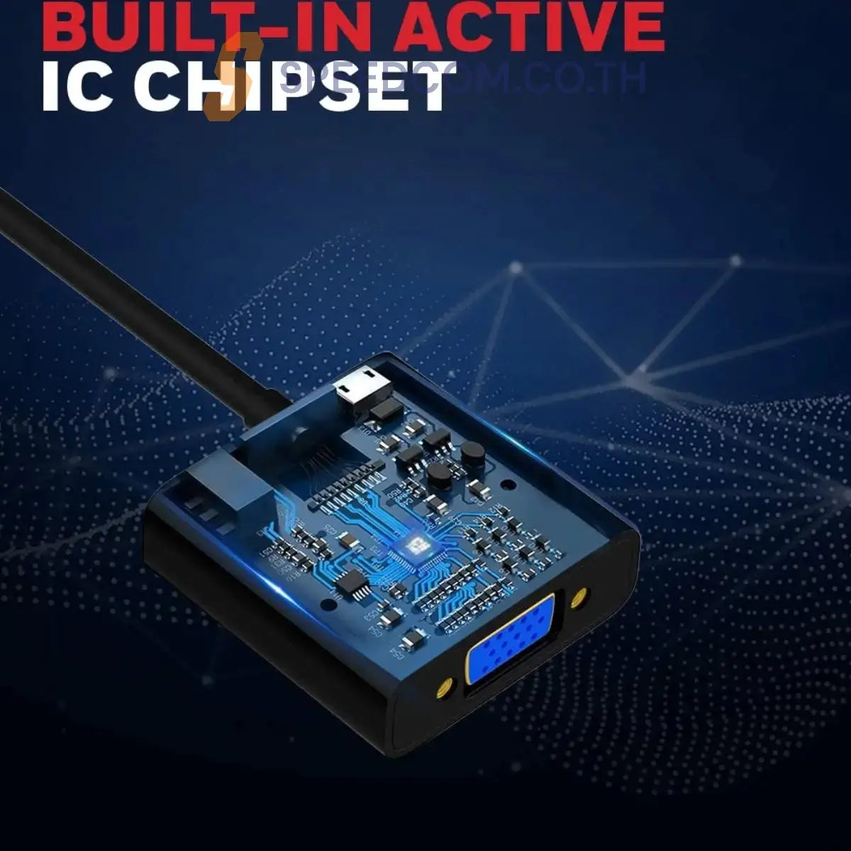 อุปกรณ์แปลงสัญญาณ Honeywell HDMI to VGA Port cable Black