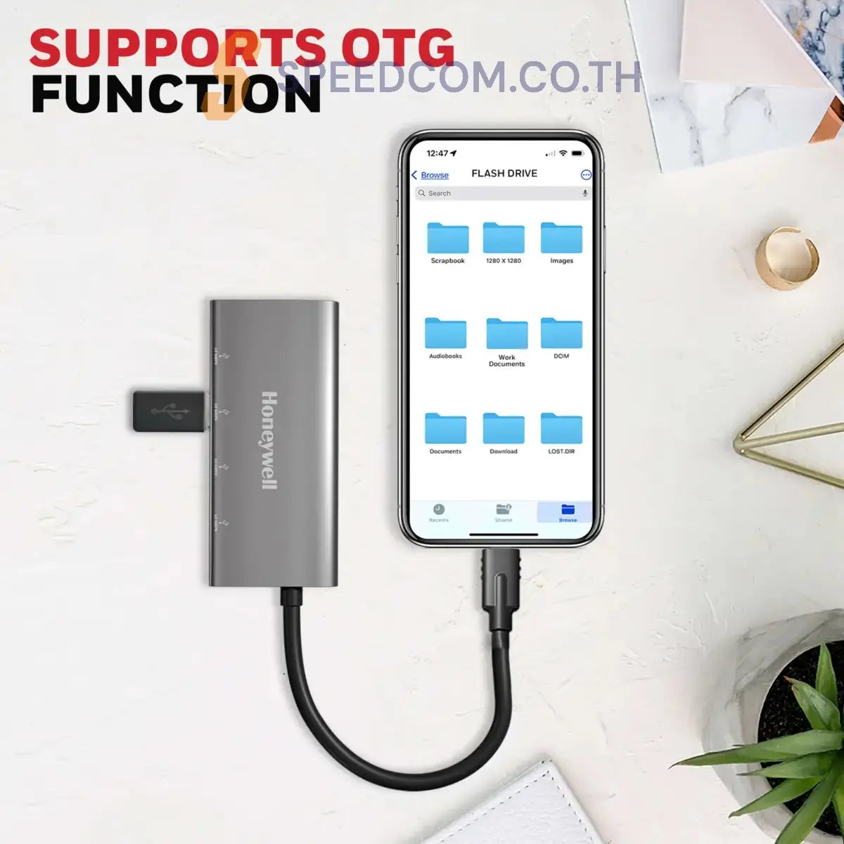 ยูเอสบีฮับ Honeywell Momentum Type C to 4 in 1 Hub