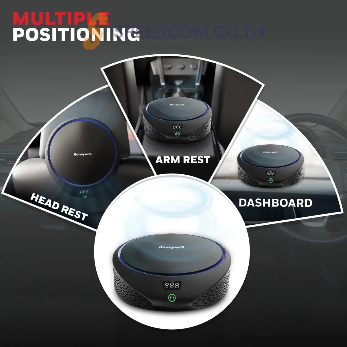 เครื่องฟอกอากาศในรถบนต์ Honeywell Move Pure 5 Car Air Purifier สีดำ