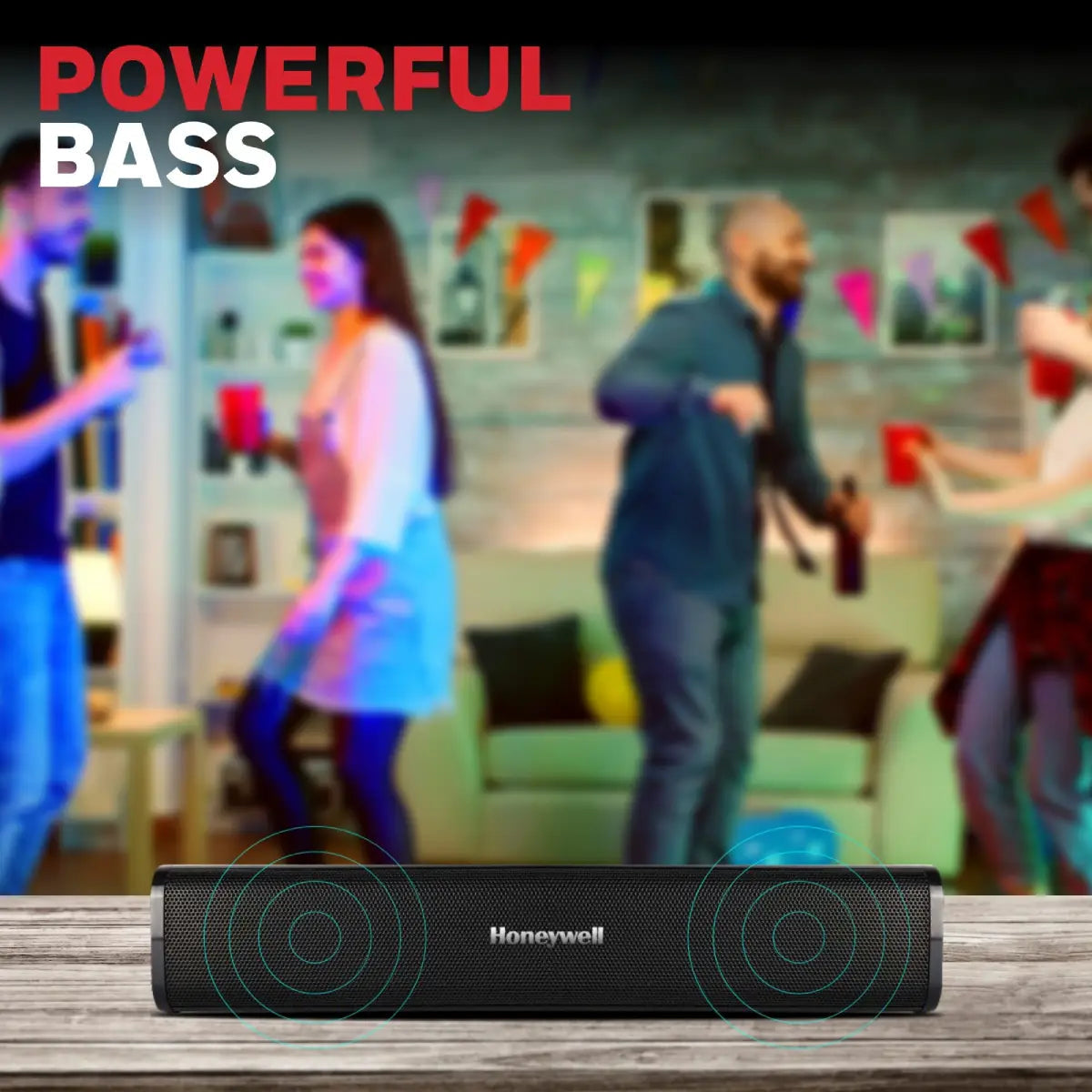 ลำโพง Honeywell Moxie V1000 Soundbar สีดำ - SpeedCom