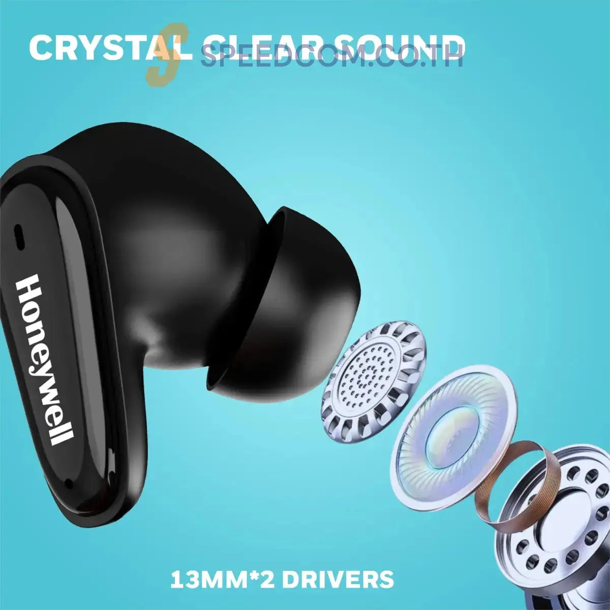 หูฟังอินเอียร์ไร้สาย Honeywell Moxie V1100 Truly Wireless Earbuds - SpeedCom