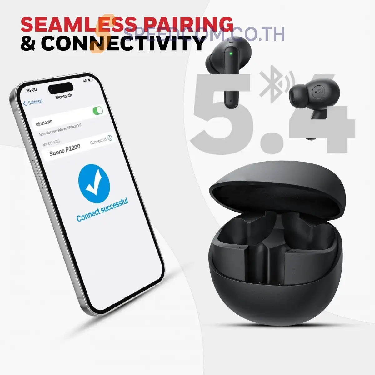 หูฟังอินเอียร์ไร้สาย Honeywell Moxie V1400 Truly Wireless Earbuds