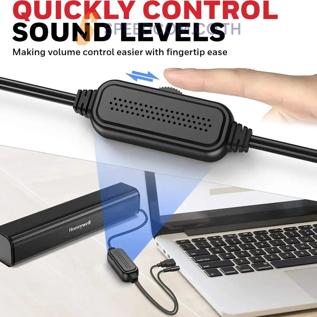 ลำโพง Honeywell Moxie V500 Wired Soundbar สีดำ