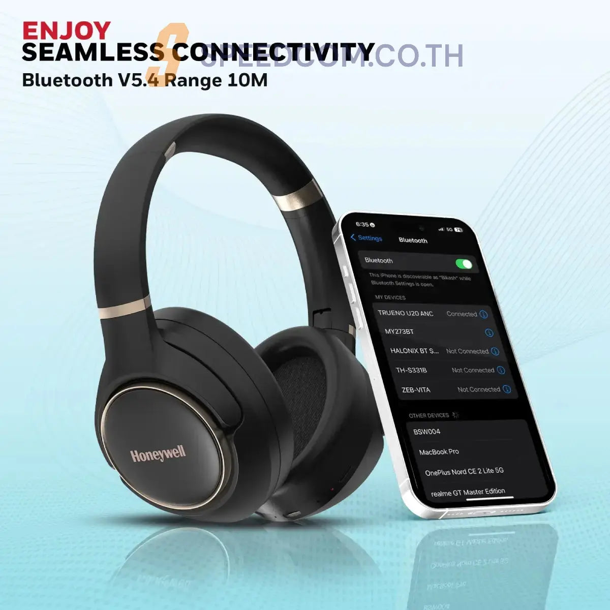 หูฟังไร้สาย Honeywell TRUENO U20 ANC Bluetooth Headphone