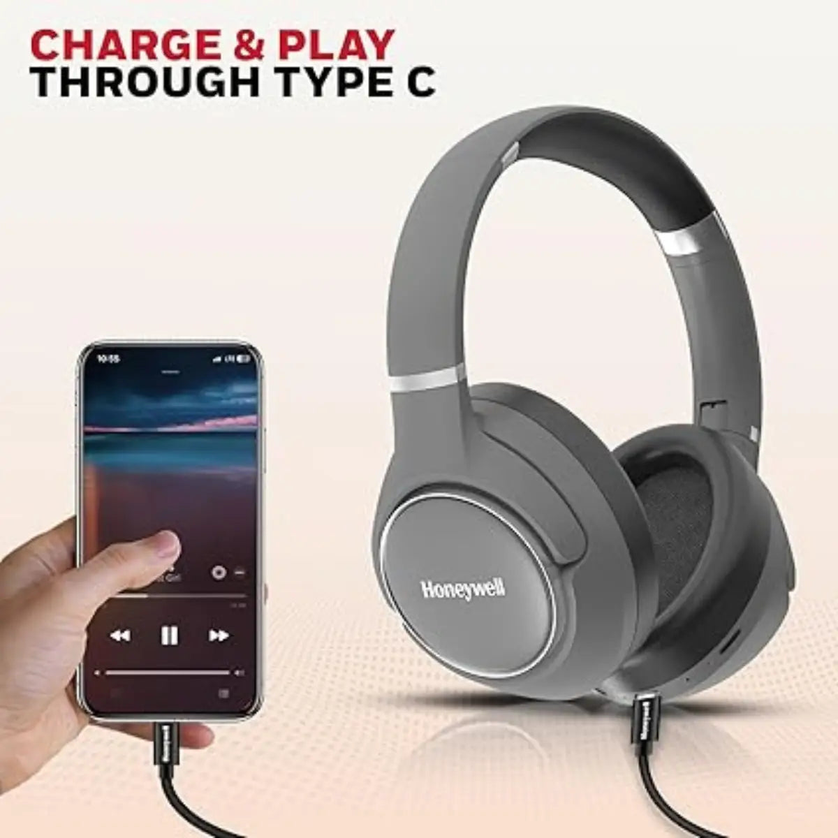 หูฟังไร้สาย Honeywell TRUENO U20 ANC Bluetooth Headphone