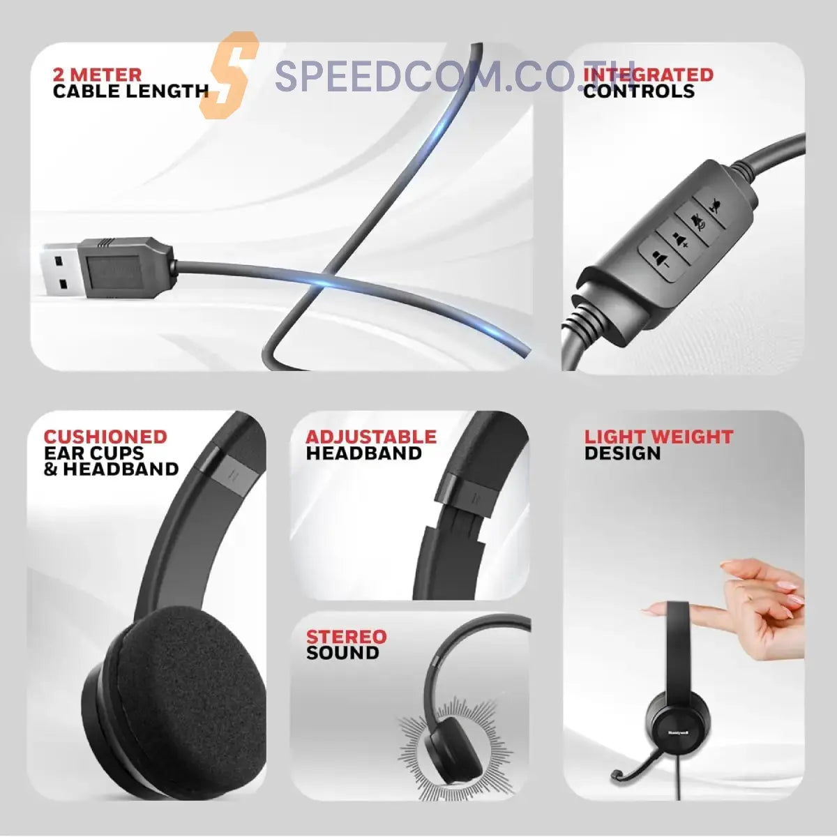 หูฟัง Honeywell Trueno U30 Wired Headphones