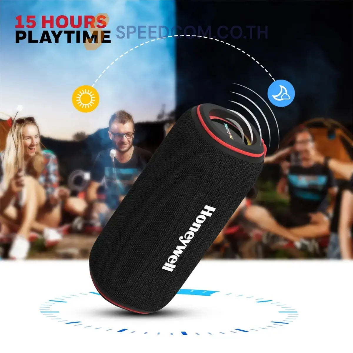 ลำโพงไร้สาย Honeywell Trueno U400 Bluetooth Speaker สีดำ