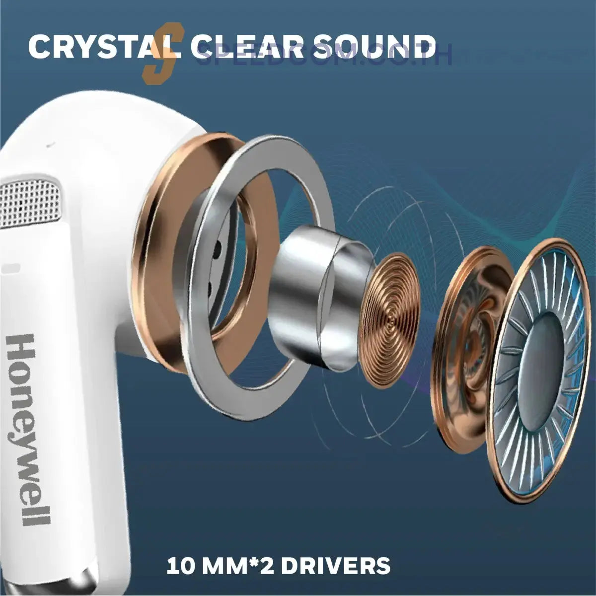 หูฟังอินเอียร์ไร้สาย Honeywell Trueno U5100 Truly Wireless ANC Earbuds