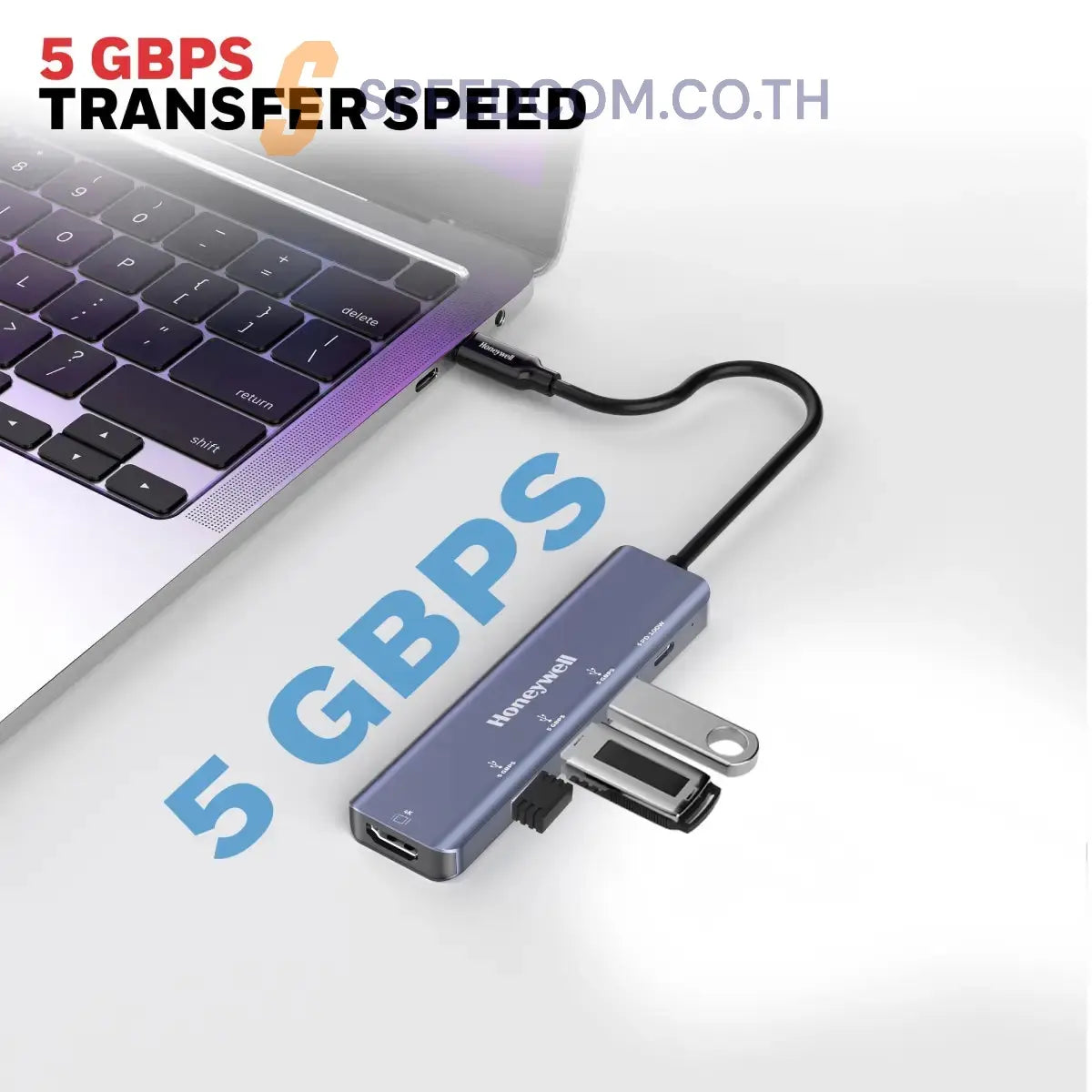 ยูเอสบีฮับ Honeywell Type C Docking Station 5 in 1