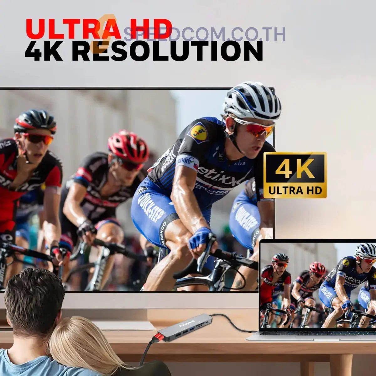 อุปกรณ์แปลงสัญญาณ Honeywell Type C Docking Station 7 in 1