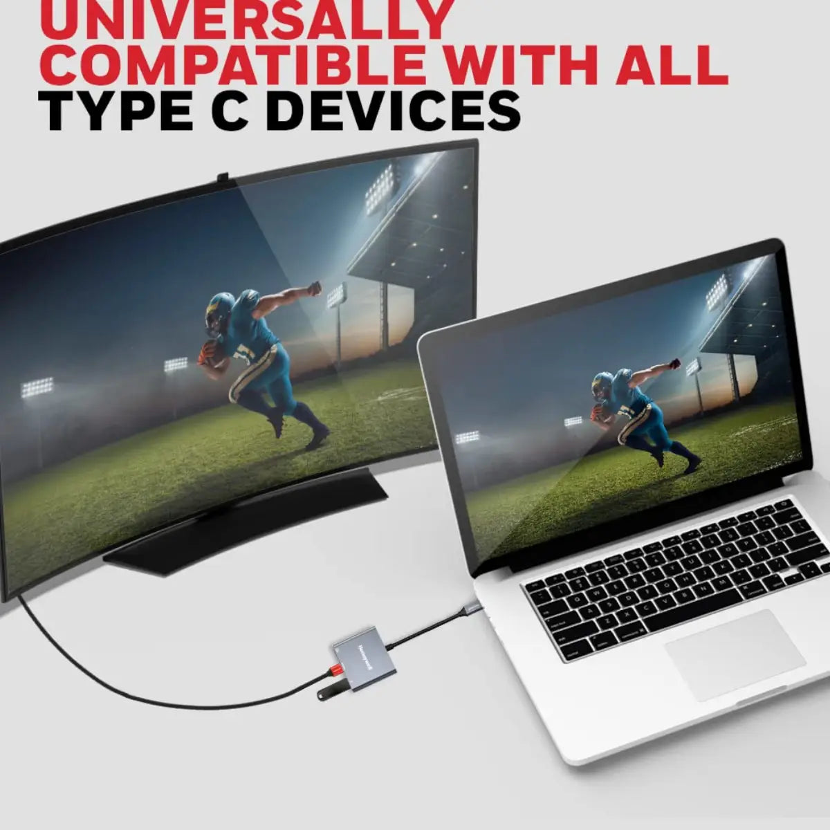 อุปกรณ์แปลงสัญญาณ Honeywell Type C to HDMI PD Charging and USB 3.0 Adapter