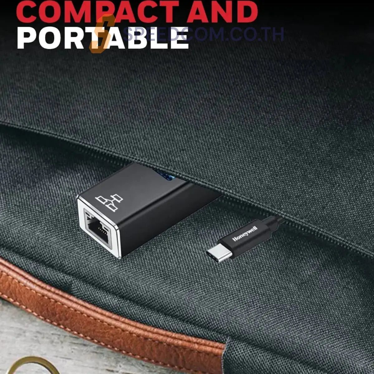 อุปกรณ์แปลงสัญญาณ Honeywell Type C to USB 3.0 Gigabit Ethernet Adapter