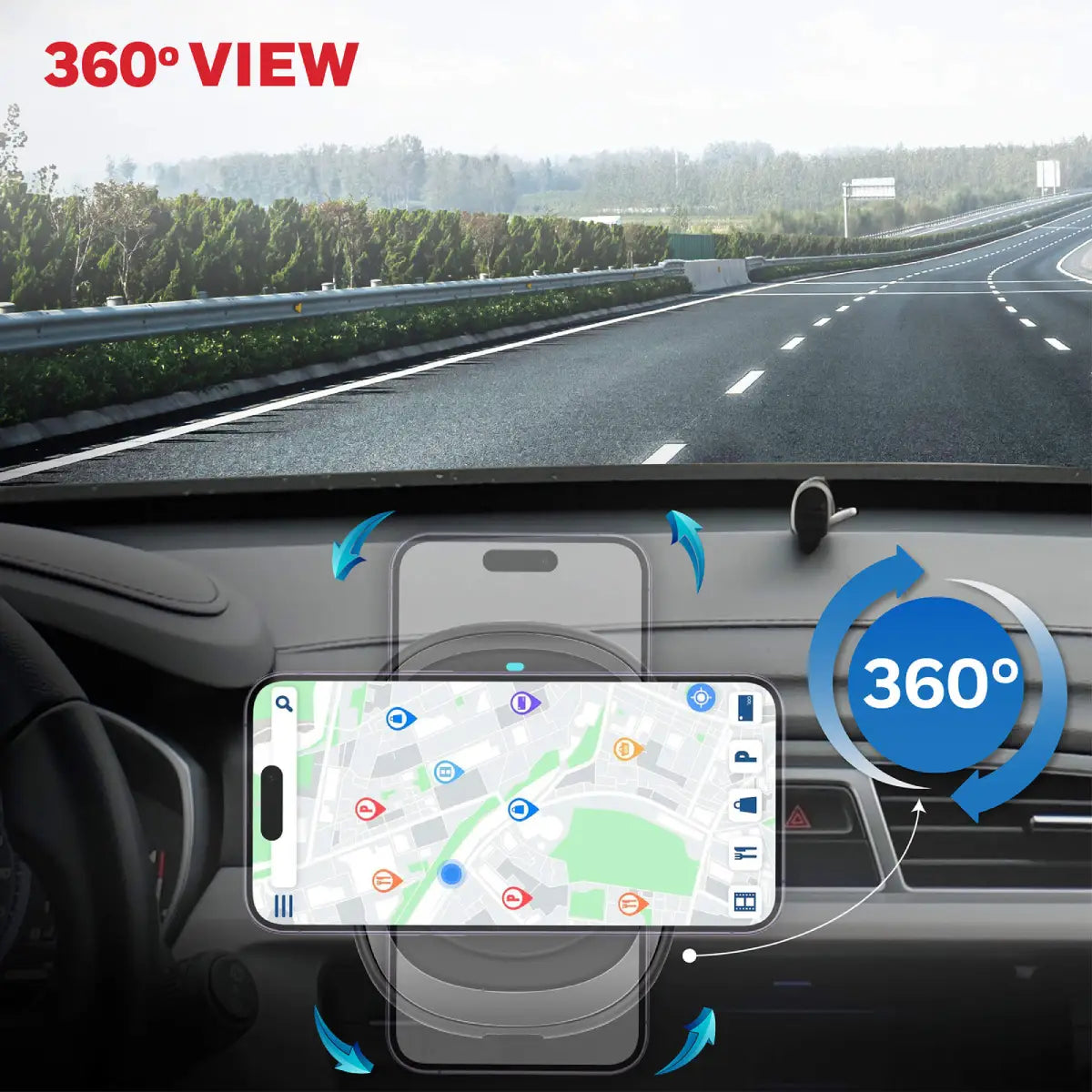 แท่นชาร์จบนรถยนต์ Honeywell Zest MagSafe Phone Mount Car Charger - SpeedCom