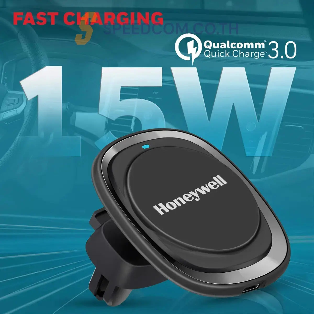 แท่นชาร์จบนรถยนต์ Honeywell Zest MagSafe Phone Mount Car Charger - SpeedCom