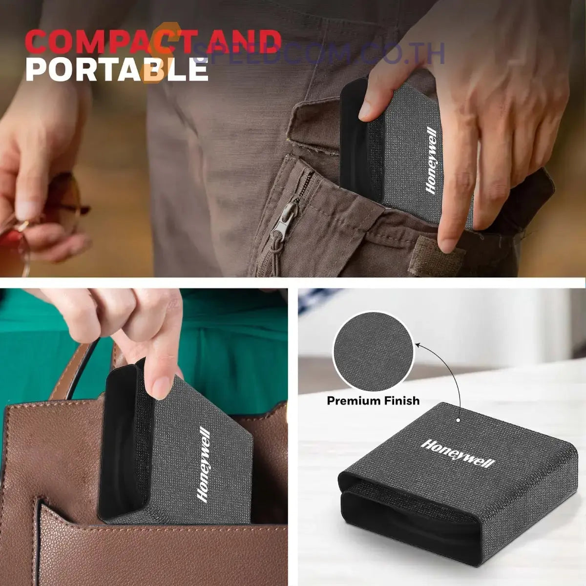 แท่นชาร์จ Honeywell Zest Wireless 3 in 1 Foldable Charger - SpeedCom