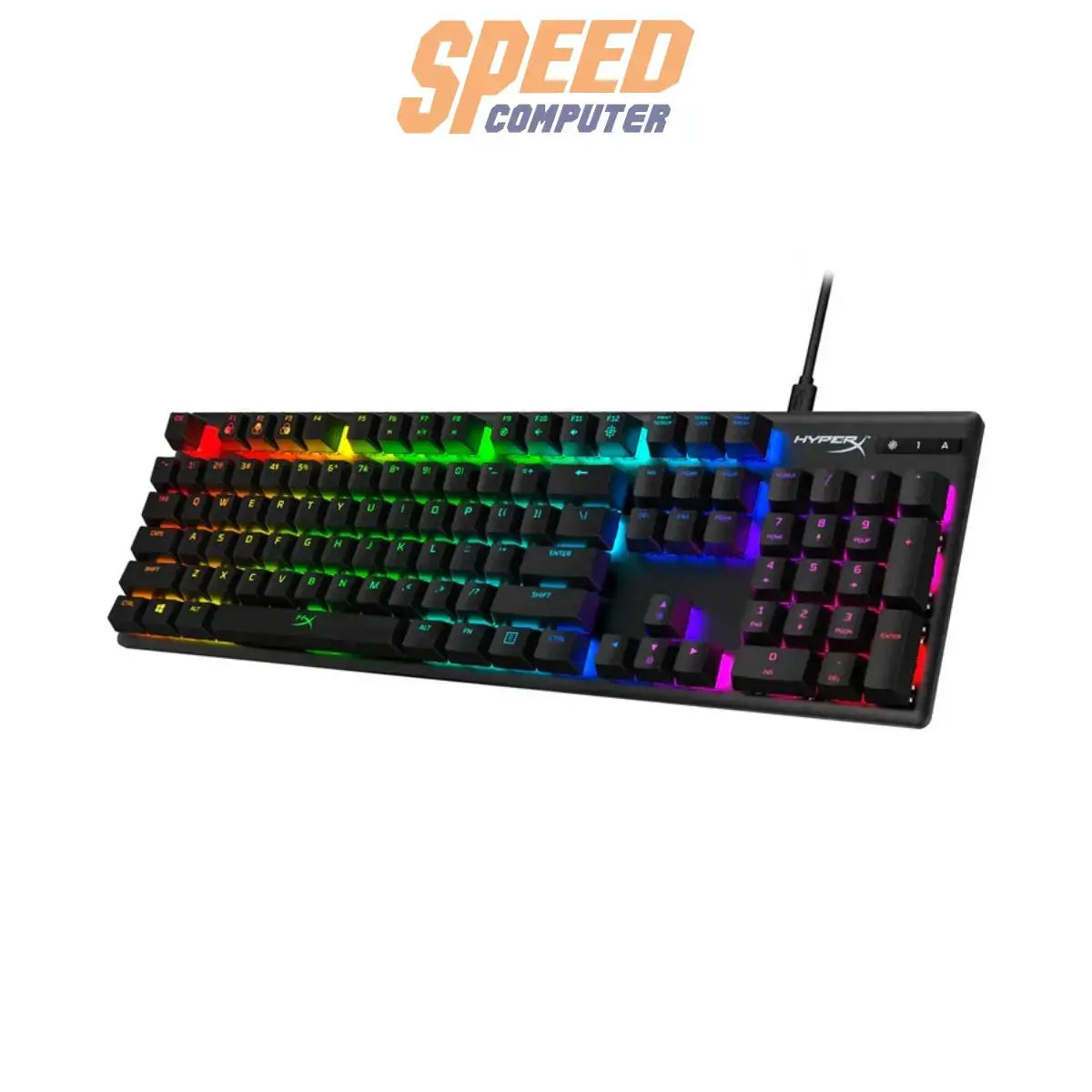 คีย์บอร์ด HyperX Alloy Origins Mechanical Red Switch สีดำ - SpeedCom