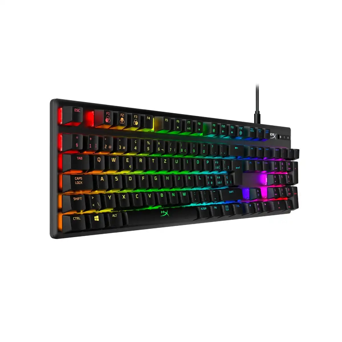 คีย์บอร์ด HyperX Alloy Origins Mechanical Red Switch สีดำ - SpeedCom