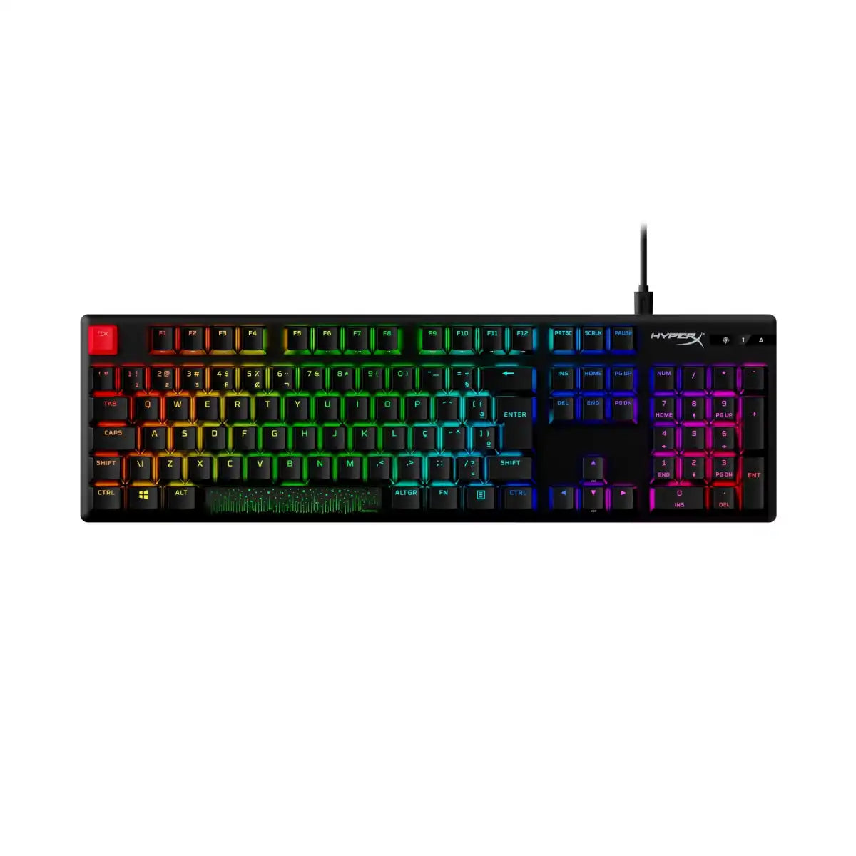 คีย์บอร์ด HyperX Alloy Origins PBT สีดำSpeedCom
