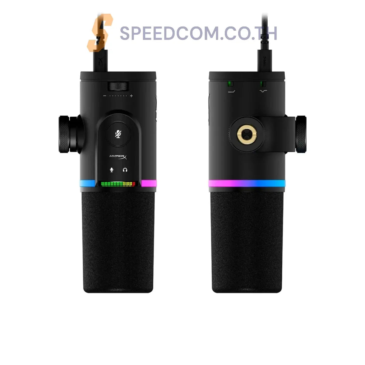 ไมโครโฟน HyperX GAMING MICROPHONE FLIPCAST สีดำ - SpeedCom