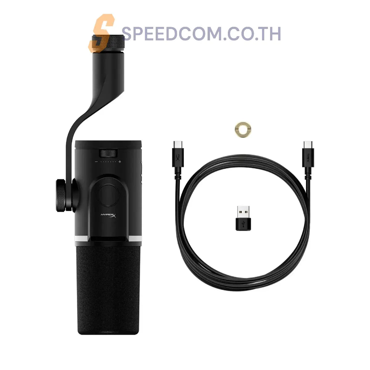ไมโครโฟน HyperX GAMING MICROPHONE FLIPCAST สีดำ - SpeedCom