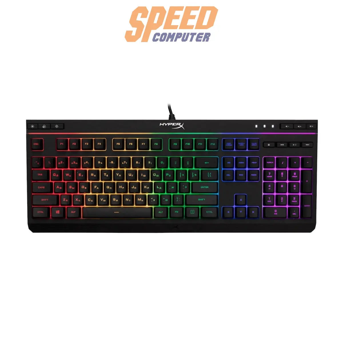 คีย์บอร์ด HyperX Gaming Alloy Core Rgb Us 4p4f5aa - aba สีดำ - SpeedCom